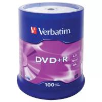 Диск Verbatim DVD+R 4.7GB 16x CB/100