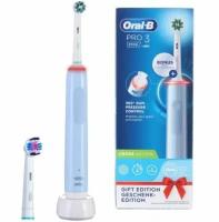 Электрическая зубная щетка Oral B Pro 3 3700 Cross Action с дополнительной насадкой 3D White