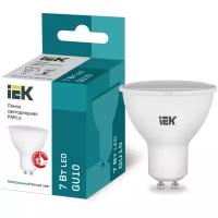 Лампа светодиодная LED IEK Софит, GU10, PAR16, 7 Вт, 4000 K, нейтральный свет