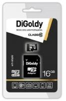 Карта памяти (DIGOLDY 16GB microSDHC Class10 + адаптерSD)