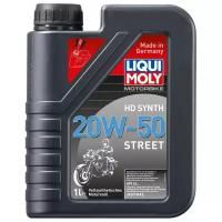 3816 liqui moly синтетическое моторное масло для 4-х тактных мотоциклов motorbike hd synth street 20w-50 sl (1л)
