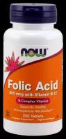 Folic Acid, Фолиевая Кислота 800 мкг и Витамин B-12 - 250 таблеток