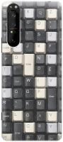 Силиконовый чехол Черно-белые клавиши на Sony Xperia 1 II / Сони Иксперия 1 2