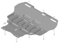 Защита картера и КПП Motodor для Вольво S40 2004-2012, сталь 2мм, арт: MO.70747-2