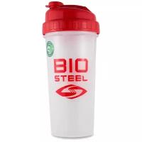 Шейкер 800 мл BioSteel Shaker Cup 700 мл 700 мл, Белый/Красный