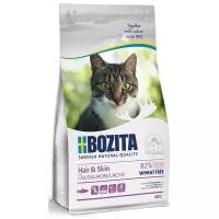 Корм сухой BOZITA Hair & Skin WF Salmon 30/15 400 г сухой корм для взрослых и растущих кошек для здоровой кожи и шерсти не содержит пшеницу с Лососем
