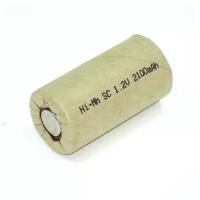 Аккумулятор Ni-Mh SC 1.2V 2100mAh