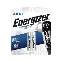 Батарейки Energizer Ultimate Lithium пальчиковые AAA LR3 (2 штуки в упаковке)