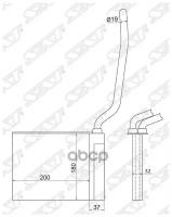 Радиатор Отопителя Салона Ford Focus/C-Max 04-/Mazda 3 03-/Mazda 5 05-/Volvo C 30 06-/C70 05-/S40 / Sat арт. ST-FDA5-395-0