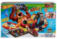 Hot Wheels Сити Автотрек Атака бешеной гориллы с машинкой, GTT94