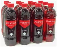 Спортивный напиток с L- карнитином Sportinia L-CARNITINE Гранат 12 бутылок по 0,5 л