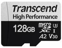 Карта памяти Transcend 330S microSDXC 128Gb UHS-I Cl10 + адаптер, TS128GUSD330S