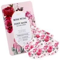 Koelf Маска-носочки для ног с экстрактом розы Rose Petal Satin Foot Mask, 16г