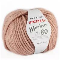 Пряжа Merino 80 Mondial - 1 моток (80 м, 100 гр), цвет 145