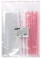 Пакеты Zip Lock зиплок Прочные, комплект 100 шт 18х25 cм, Пвд, 60 мкм, Brauberg Extra, 608173