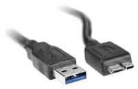 Mirex USB - microUSB (13700-AMCR10U3), 1 м, черный