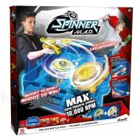 Набор для волчков Spinner M. A. D. Мега, 2 Бластера (желтый и зеленый) с Боевой Ареной (86331S)