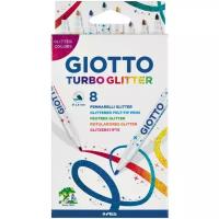 GIOTTO Набор фломастеров Turbo Glitter, 8 шт. (425800)