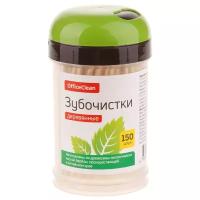 Зубочистки деревянные OfficeClean, 150шт., в баночке