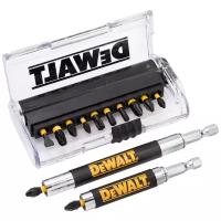 Набор бит и насадок DeWALT DT70512T, 14 предм, черный/желтый