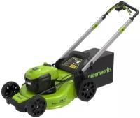 Аккумуляторная газонокосилка Greenworks GD40LM48sp 2517407UB, 4 А·ч, с АКБ и ЗУ, 48 см