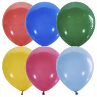 Воздушные шары, 100шт., M9/23см, ПатиБум, пастель+декоратор, ассорти