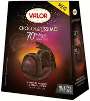 Конфеты Valor Сhocolatissimo пралине из горького шоколада с трюфельной начинкой