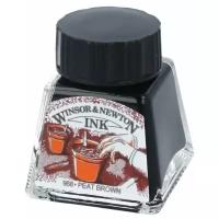 Winsor & Newton Тушь художественная, 14 мл, торфяно-коричневый