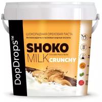 Паста Shoko milk Crunchy шоколадно-ореховая DopDrops, 1 кг, пластиковое ведро