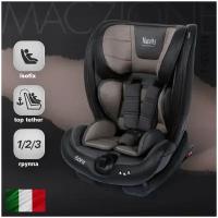 Автокресло детское с креплением Isofix Nuovita Maczione N123i-1/Группа: 1/2/3 – от 9 месяцев до 12 лет, вес 9-36 кг (Caffe/Кофейный)