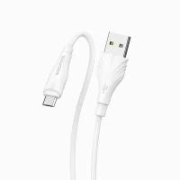 Дата-кабель USB универсальный MicroUSB Borofone BX18 (3 метра) (белый)