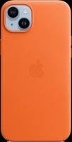 Apple Чехол-крышка Apple MagSafe для iPhone 14 Plus, кожа, оранжевый (MPPF3)