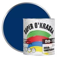 Эмаль алкидная (А) Super O'kraska ПФ-115, синий, 0.9 кг