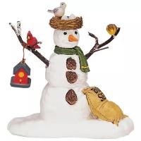 Lemax Фигурка Веселый снеговик с птичьим гнездом, 7 см 32731-lemax