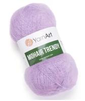 Пряжа Yarnart Mohair Trendy сиреневый (138), 50%мохер/50%акрил, 220м, 100г, 1шт