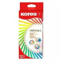 Kores Карандаши цветные Kromas 12 цветов (1054855) разноцветный