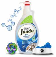 Конц-ный гель для уборки за дом-ми животными Jundo Pets cleanser с ионами серебра и коллагеном, 1 л