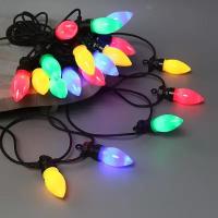 Winter Deco Гирлянда из лампочек Festival Party Lights 10 м, 20 ламп, разноцветные LED, черный ПВХ, соединяемая, контроллер, IP44 ECO-020F-C9-BM