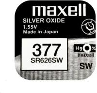 Батарейка для часов Maxell 377 (SR626SW) BL1 Silver Oxide 1.55V - 1 шт