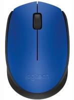 Мышь беспроводная Logitech M170, 1000dpi, Wireless, Синий/Черный, 910-004647