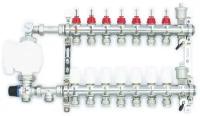 Комплект для водяного теплого пола. Коллектор 7-вых VIEIR нерж