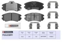 Комплект тормозных дисковых колодок передн. с уст. комплектом, датч. и MARSHALL M2623891