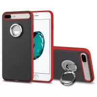 Чехол накладка с кольцом Rock Ring Holder Case M2 для для Apple iPhone 7 Plus/8 Plus - черный, красный