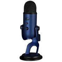 Микрофон проводной Blue Yeti, разъем: USB, синий