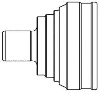 ШРУС VW T4 1.8-2.5L/1.9-2.4D/TD АБС 90-94 GSP 861004 | цена за 1 шт