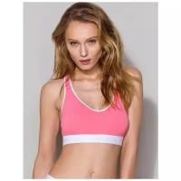 Розовый спортивный топ без косточек Passion Lingerie PS014 top pink, размер 50, цвет Розовый