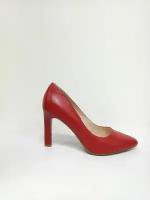 Женские туфли лодочки красные Respect SS75-104682, кожа, размер 35