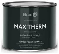 Эмаль термостойкая ELCON черная до 1000С 0,4 кг