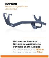 Фаркоп Avtos ТСУ RENAULT LOGAN ESTATE (2007-); LADA Largus/Cross (2012-) Универсал (без электрики)