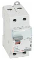 УЗО DX3 2П 100mA 25А тип AC. Legrand 411514